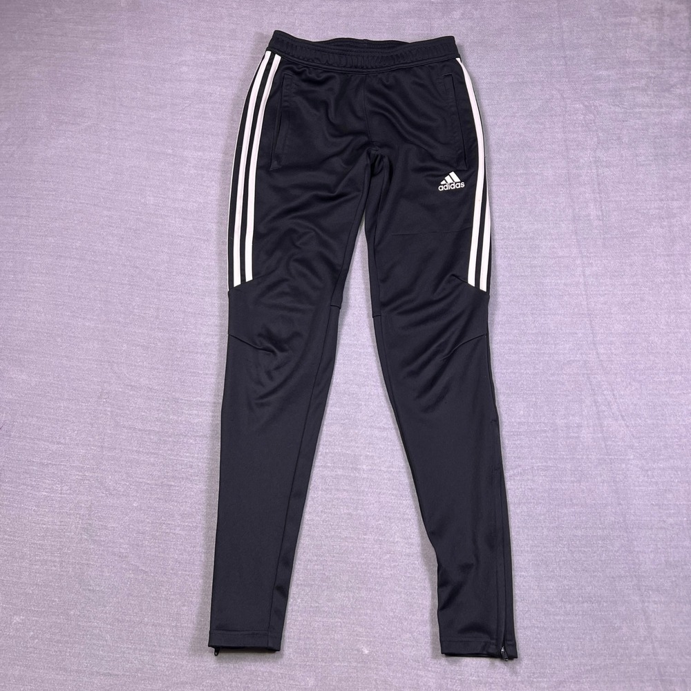 Adidas Tiro Climacool Slim Low Rise Track Pants Women XS Black Polyester